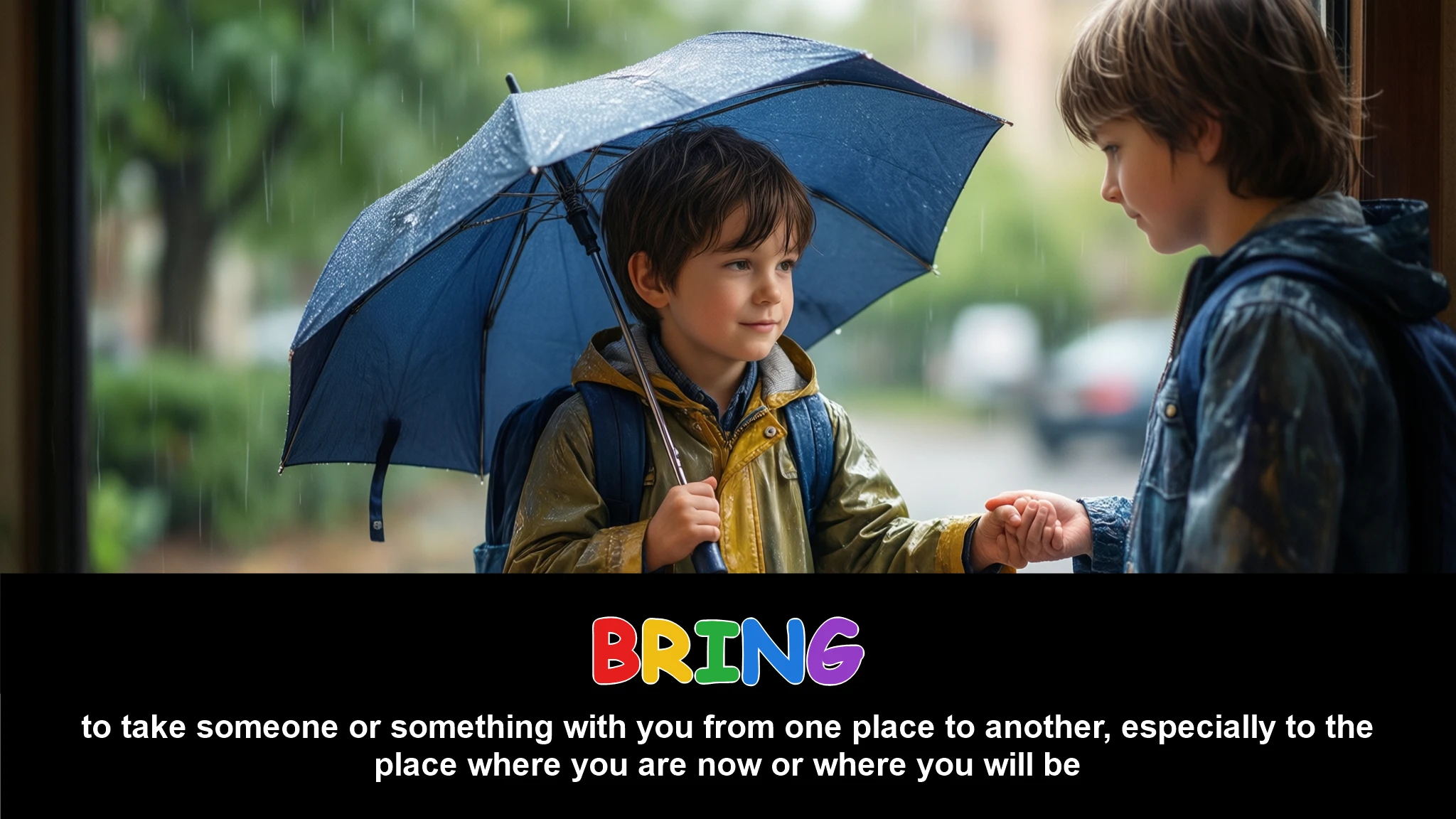English Illustration for bring